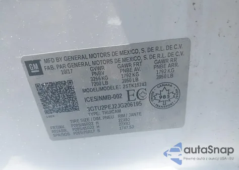 2018 GMC Sierra 1500 Denali from USA, damaged, VIN 3GTU2PEJ2JG206195